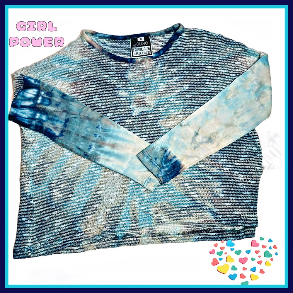 NWT YFB Girl’s Light Knit Marine-colored L/S Top